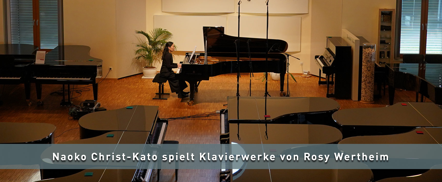 Album release tour by pianist Naoko Christ-Kato featuring piano works by Rosy Wertheim