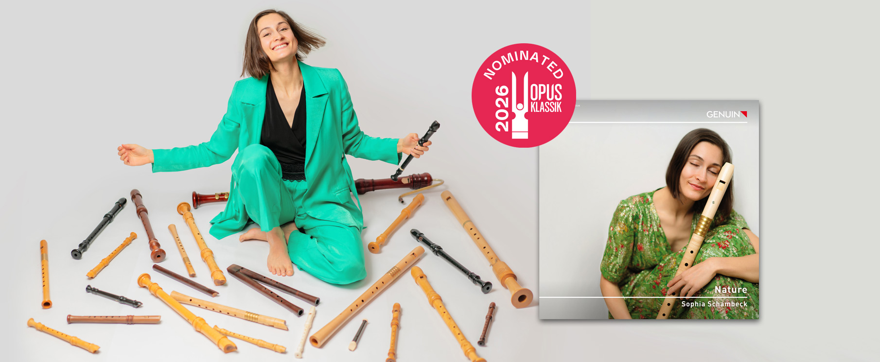 Sophia Schambeck has been nominated for the OPUS KLASSIK 2026 award for Young Talent of the Year