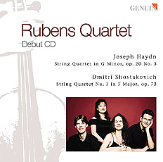 Rubens Quartet - Debut CD CD album cover 'Rubens Quartet - Debut CD' (GEN 86519) with Rubens Quartett, Quirine Scheffers, Sidonie Riha ...