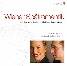 Wiener Spätromantik - Late Viennese Romanticism CD album cover 'Wiener Spätromantik - Late Viennese Romanticism' (GMP 04511) with Jale Papila, Michael Balke