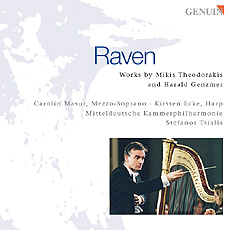 Raven CD album cover 'Raven' (GMP 04508) with Carolin Masur, Kirsten Ecke, Mitteldeutsche Kammerphilharmonie, Stefanos Tsialis
