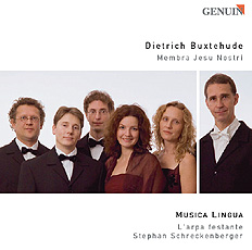 Dietrich Buxtehude: Membra Jesu Nostri CD album cover 'Dietrich Buxtehude: Membra Jesu Nostri' (GEN 04048) with Musica Lingua, L´arpa festante ...