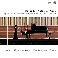 Werke für Viola und Klavier CD album cover 'Werke für Viola und Klavier' (GEN 04042) with Naoko Shimizu, Özgür Aydin