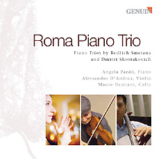 Roma Piano Trio CD album cover 'Roma Piano Trio' (GMP 04509) with Angela Pardo, Alessandro D´Andrea, Marco Damiani