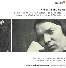 Robert Schumann CD album cover 'Robert Schumann' (GEN 04043) with Lisa Marie Landgraf, Tobias Koch