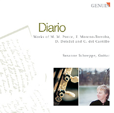 Diario CD album cover 'Diario' (GMP 04501) with Susanne Schoeppe