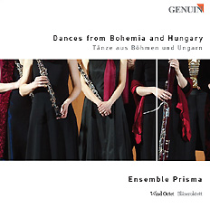 Dances from Bohemia and Hungary CD album cover 'Dances from Bohemia and Hungary' (GEN 04045) with Ensemble Prisma
