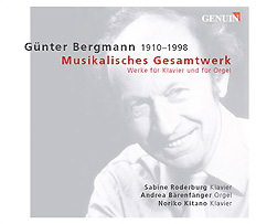 CD album cover 'Günter Bergmann: Musikalisches gesamtwerk' (GEN 03011) with Sabine Roderburg, Andrea Bärenfänger ...