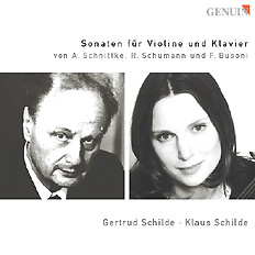 Sonatas for Violin and Piano CD album cover 'Sonatas for Violin and Piano' (GEN 03026) with Klaus Schilde, Gertrud Schilde