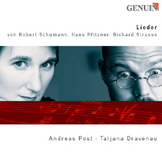 Lieder CD album cover 'Lieder' (GMP 020204-1) with Andreas Post, Tatjana Dravenau