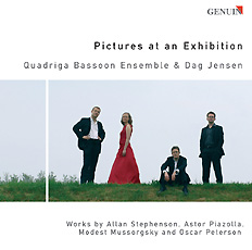 Pictures at an Exhibition CD album cover 'Pictures at an Exhibition' (GEN 86077) with Quadriga-Fagottensemble, Dag Jensen