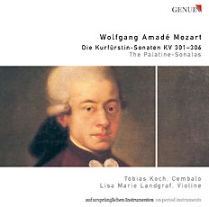 Wolfgang Amadé Mozart CD album cover 'Wolfgang Amadé Mozart' (GEN 87096) with Tobias Koch, Lisa Marie Landgraf