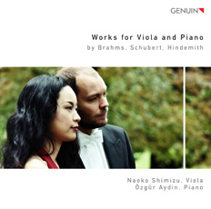 Werke für Bratsche und Klavier CD album cover 'Werke für Bratsche und Klavier' (GEN 10193) with Naoko Shimizu, Özgür Aydin