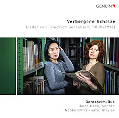 CD album cover 'Hidden Treasures' (GEN 19662) with Gernsheim-Duo