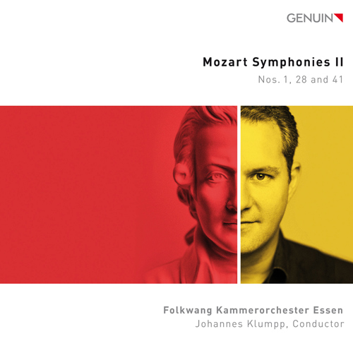 CD album cover 'Mozart Symphonies II' (GEN 22783) with Folkwang Kammerorchester Essen, Johannes Klumpp