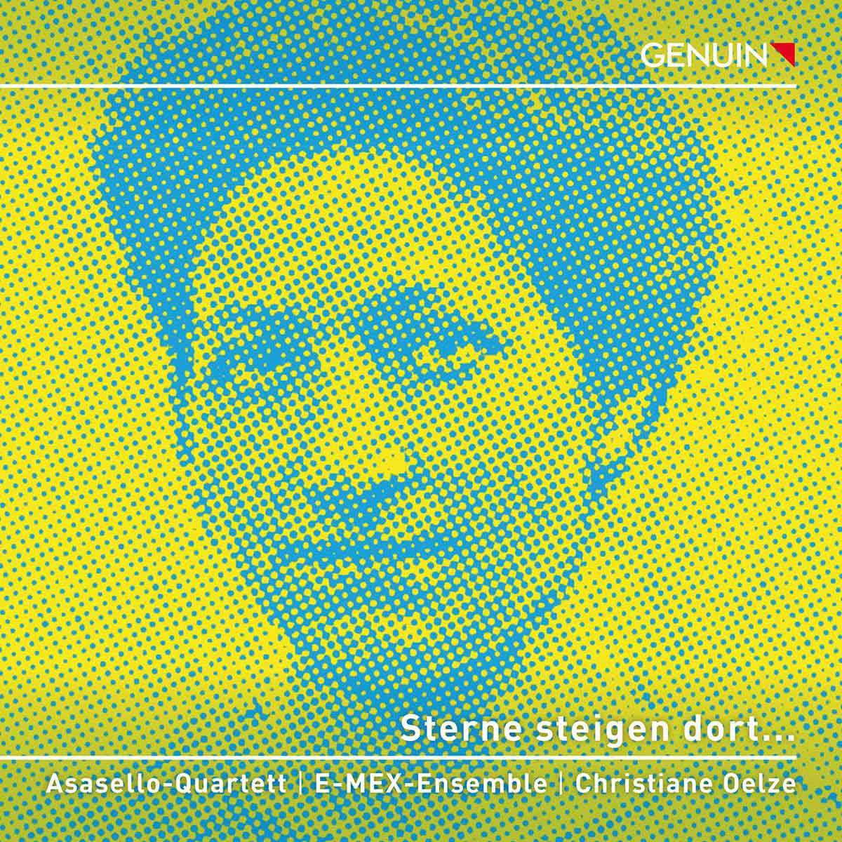 CD album cover 'Sterne steigen dort – Stars rise afar…' (GEN 23837) with Asasello-Quartett, E-MEX Ensemble ...
