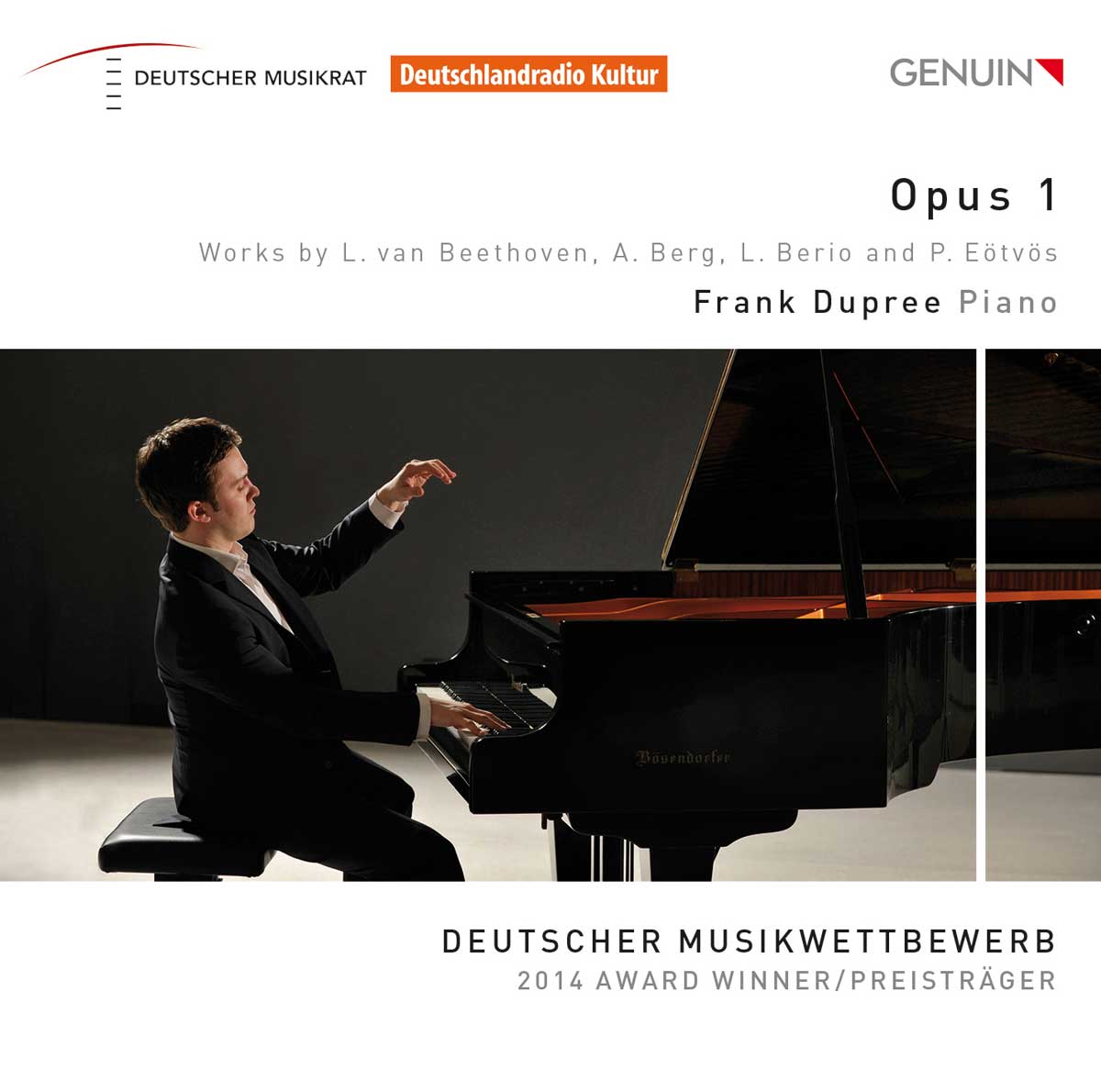 Opus 1 CD album cover 'Opus 1' (GEN 15368) with Frank Dupree