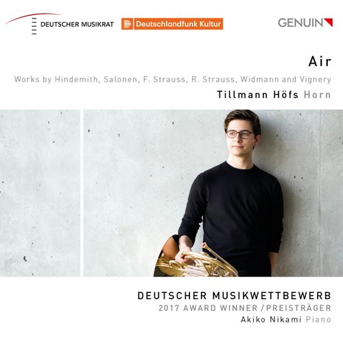 CD album cover 'Air' (GEN 18615) with Tillmann Höfs, Akiko Nikami