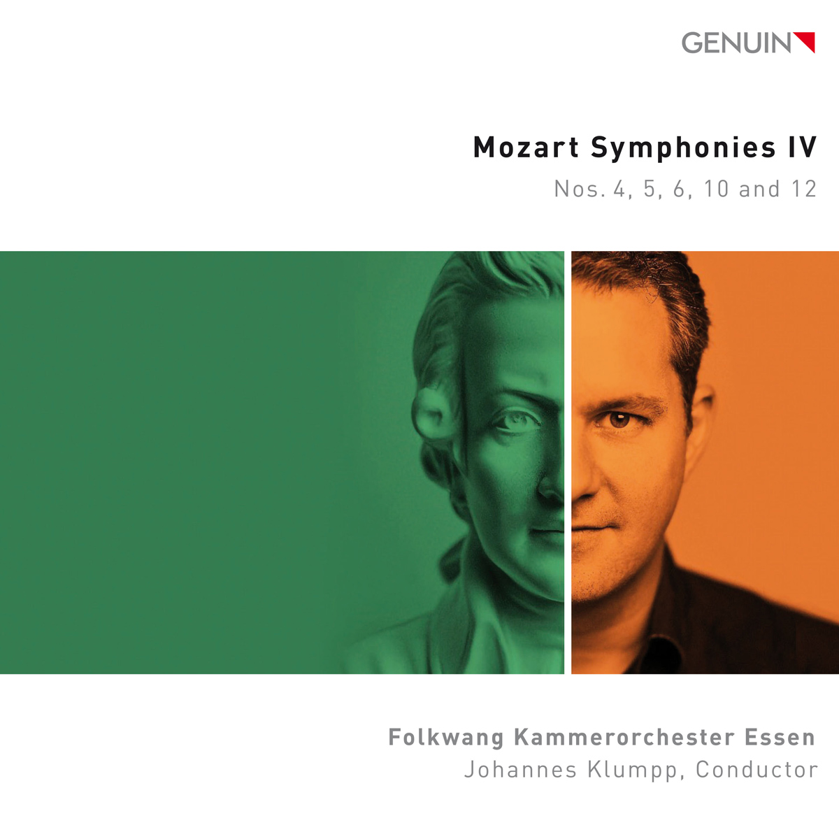 CD album cover 'Mozart Symphonies IV' (GEN 25909)