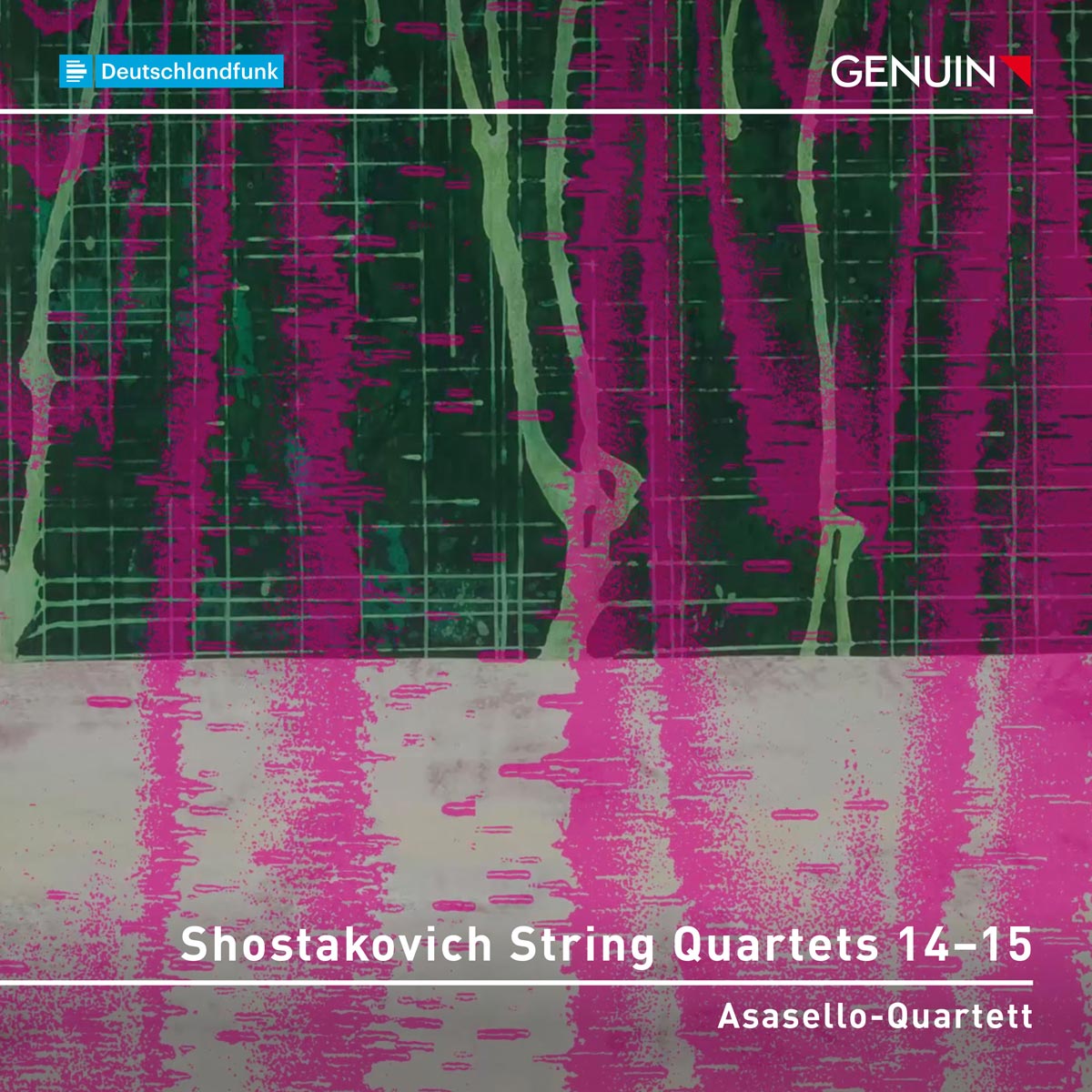 CD album cover 'Shostakovich String Quartets 14–15' (GEN 25937)