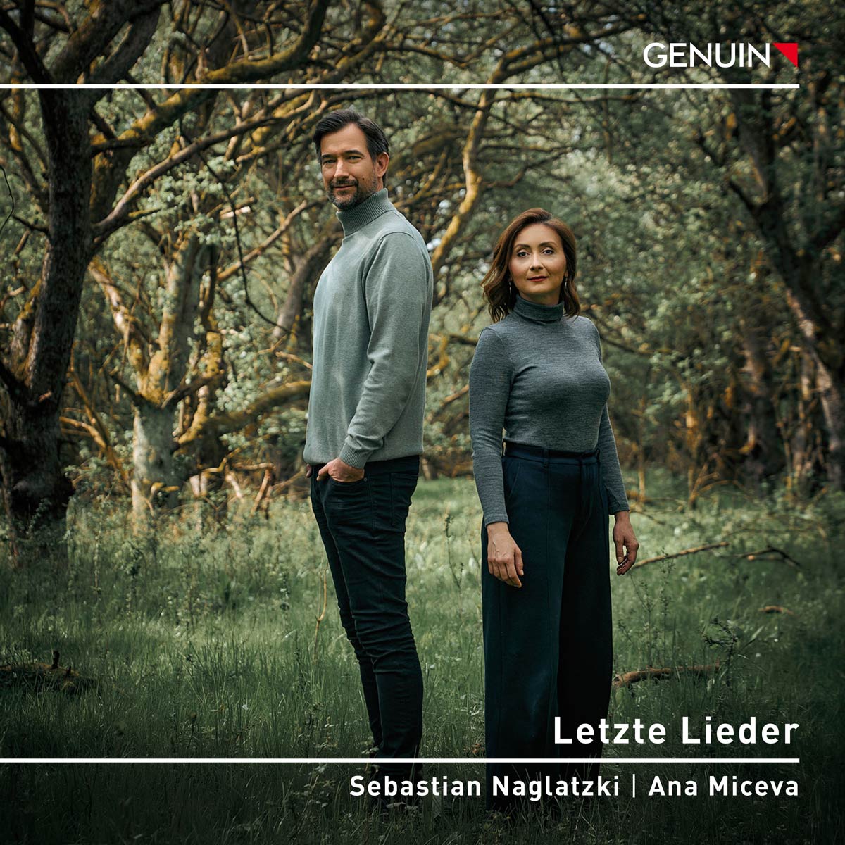 CD album cover 'Letzte Lieder (Last Songs)' (GEN 25920) with Sebastian Naglatzki, Ana Miceva