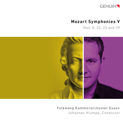 CD album cover 'Mozart Symphonies V' (GEN 26947) with Folkwang Kammerorchester Essen, Johannes Klumpp