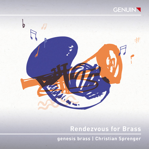 CD album cover 'Rendezvous for Brass' (GEN 26967d) with genesis brass, Christian Sprenger