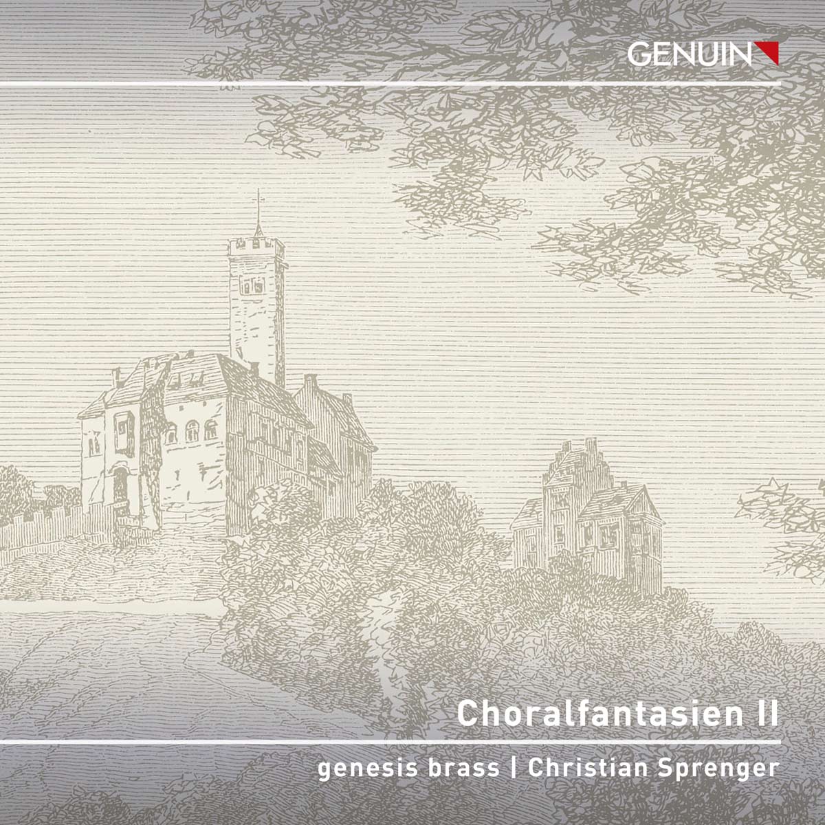 CD album cover 'Choralfantasien II – Eine feste Burg ist unser Gott (A Mighty Fortress Is Our God)' (GEN 26978d) w ...