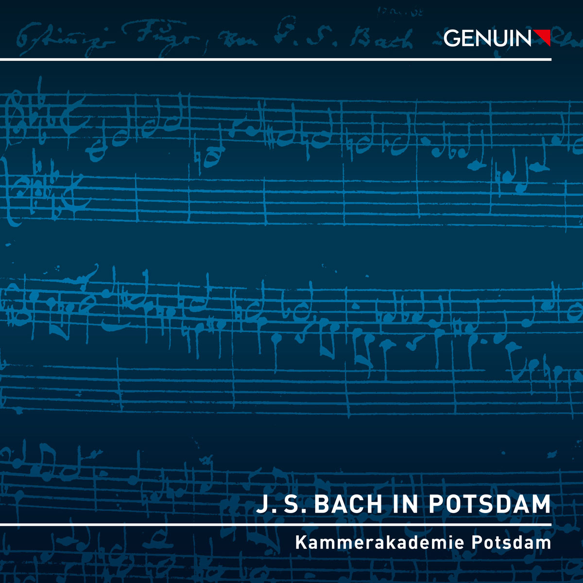 Album Cover: J. S. Bach in Potsdam CD album cover 'J. S. Bach in Potsdam ' (GEN 26985d) with Kammerakademie Potsdam