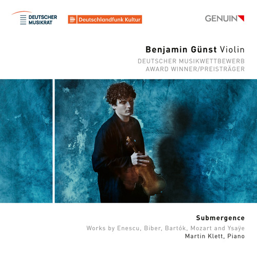 CD album cover 'Submergence' (GEN 26981) with Benjamin Günst, Martin Klett