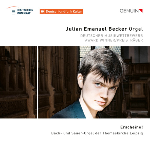 CD album cover 'Erscheine! (Appear!)' (GEN 26983) with Julian Emanuel Becker