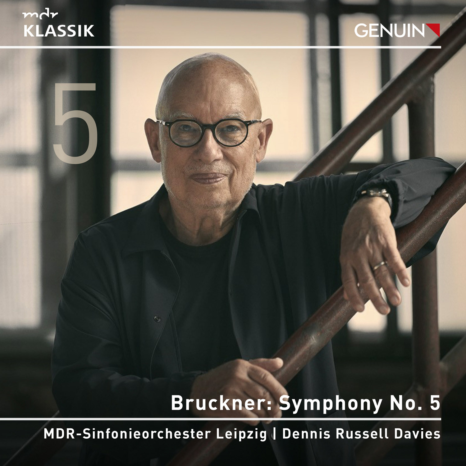 Album Cover: Bruckner: Symphony No. 5 CD album cover 'Bruckner: Symphony No. 5' (GEN 26976d) with MDR-Sinfonieorchester, Dennis Russell Davies