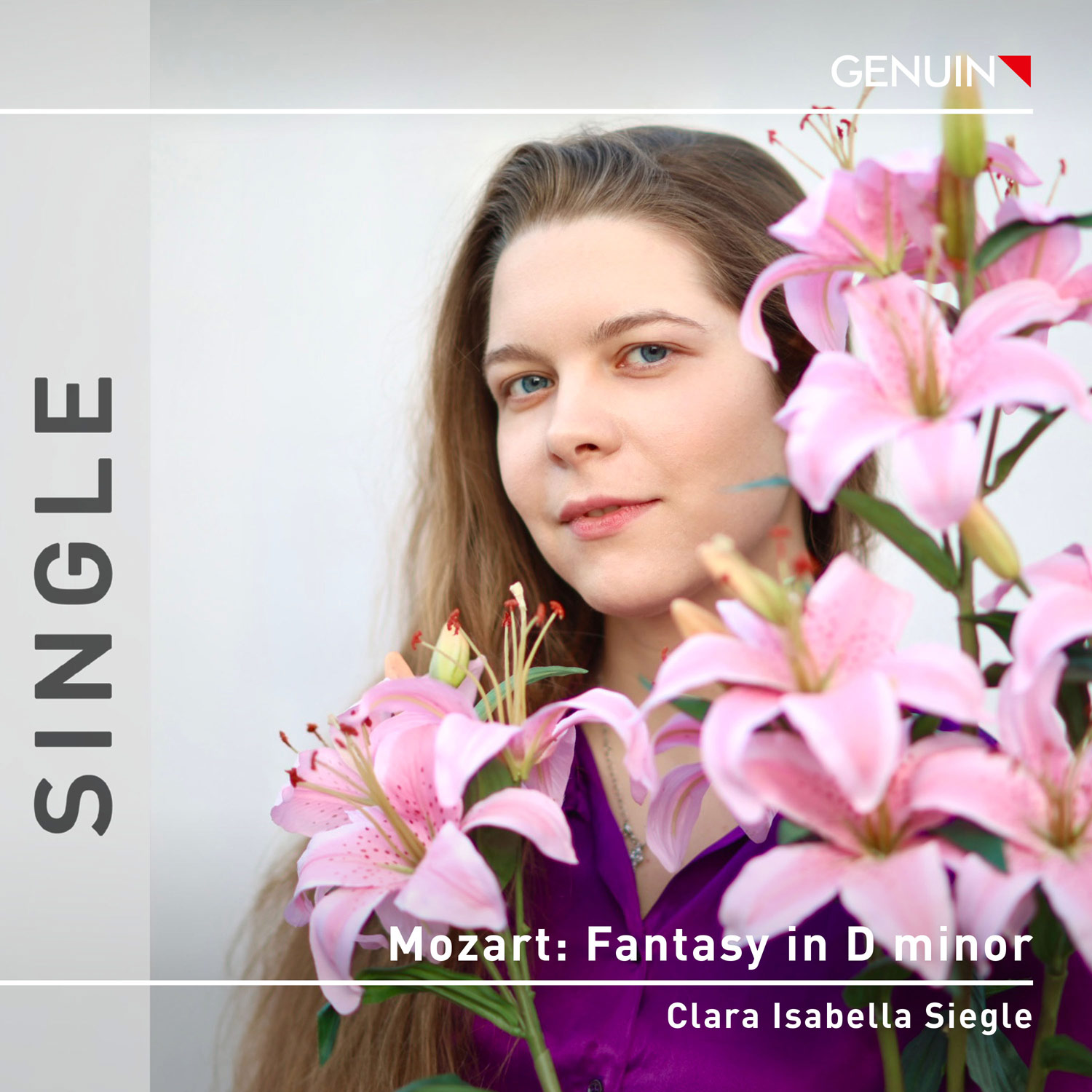 Album Cover: Mozart Fantasy in D minor, K. 397/385g CD album cover 'Mozart Fantasy in D minor, K. 397/385g' (GEN 27004) with Clara Isabella Siegle