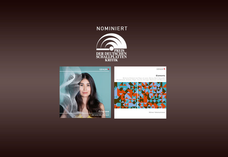 Nomination Longlist 2/2024 Two GENUIN-CDs are nominated for the German Record Critics' Award